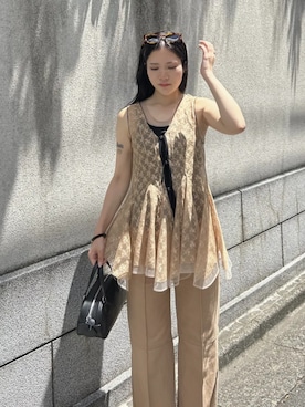 「アイテム（チュニック）」を使った、PRANK PROJECTさん（レディース・162cm）の夏コーディネート
