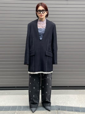 「PRANK PROJECT（プランクプロジェクト）のアイテム（チュニック）」を使った、PRANK PROJECTさん（レディース・156cm）の冬コーディネート