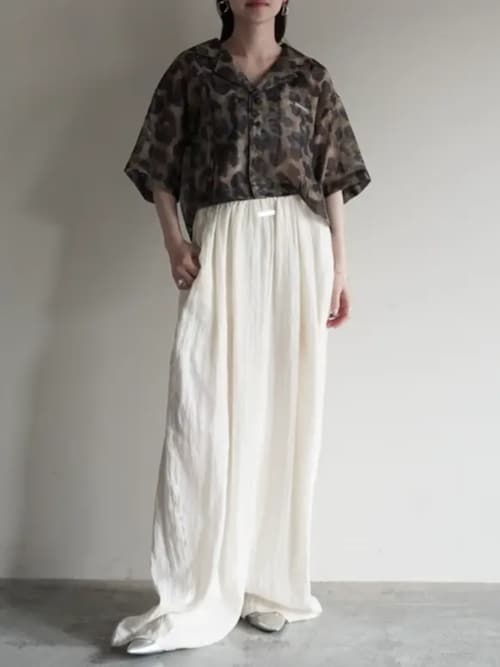 TEENBOOP プリントシアーシャツ レオパード レオパードプリントシアーシャツ / Leopard Print Sheer Shirt