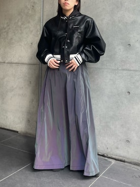「PRANK PROJECT（プランクプロジェクト）のアイテム（スタジャン）」を使った、PRANK PROJECTさん（レディース・158cm）の冬コーディネート