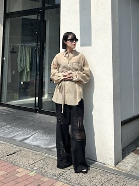 「PRANK PROJECT（プランクプロジェクト）のアイテム（パンツ）」を使った、PRANK PROJECTさん（レディース・166cm）の春コーディネート