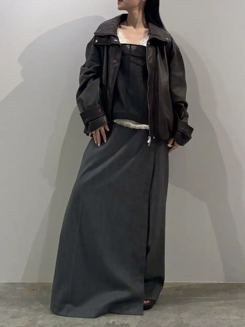 SHEEPレザハイネックーブルゾン / SHEEP Leather High Neck Blouson SHEEPレザハイネックーブルゾン / SHEEP Leather High Neck Blouson