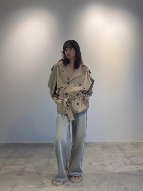 チュールスカートレイヤードデニム / Tulle Skirt Layered Denim