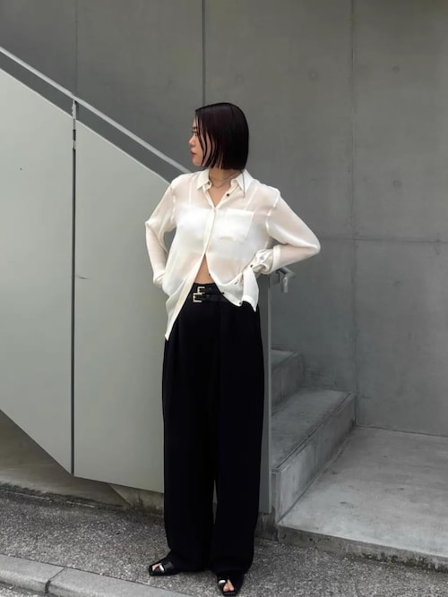 2026Summer Pre-Order】シルクライクモチーフシャツ / Silk-Like Motif
