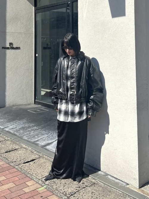 フライトレザーボンバージャケット / Flight Leather Bomber Jacket