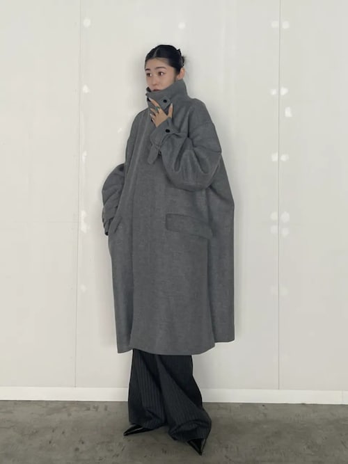 ウーステッドセンタープレスワイドパンツ / Worsted Center Press Wide