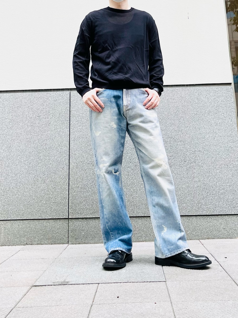 Tシャツに合う[アワーレガシー]ワイドレッグ5ポケット ジーンズ L OUR LEGACY(アワーレガシー) デニム・ジーパン(メンズ) - 海外