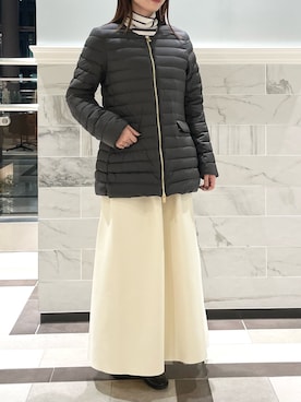 「TATRAS」｜「アイテム（ニット/セーター）」を使った、nanaさん（レディース・163cm）の秋コーディネート