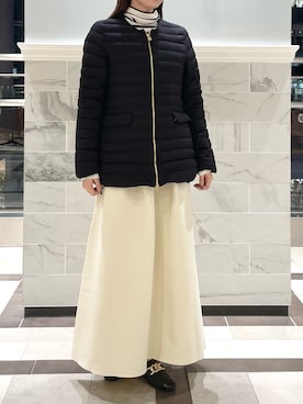 「TATRAS」｜「アイテム（ニット/セーター）」を使った、nanaさん（レディース・163cm）の秋コーディネート