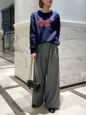 「NOLLEY'S goodman（ノーリーズグッドマン）のアイテム」を使った、nanaさん（レディース・163cm）の冬コーディネート