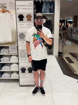「アイテム（パンツ）」を使った、杉澤俊哉さん（メンズ・179cm・50代）の夏コーディネート