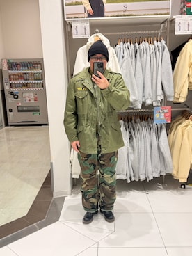 「アイテム（帽子）」を使った、杉澤俊哉さん（メンズ・179cm・50代）の冬コーディネート