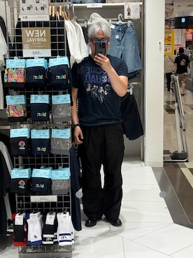 「アイテム（カーゴパンツ）」を使った、杉澤俊哉さん（メンズ・179cm・50代）の夏コーディネート