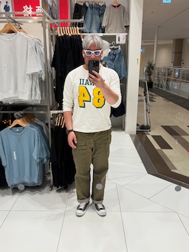 「アイテム（シューズ）」を使った、杉澤俊哉さん（メンズ・179cm・50代）の夏コーディネート