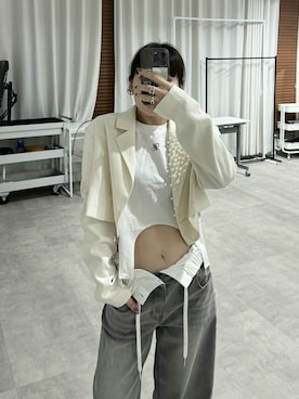 「VIOLETTA（ヴィオレッタ）のアイテム（Tシャツ/カットソー）」を使った、moeko0212さん（レディース・153cm）の夏コーディネート