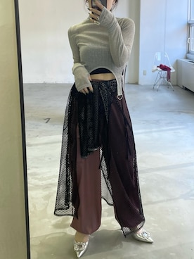 「VIOLETTA（ヴィオレッタ）のアイテム（Tシャツ/カットソー）」を使った、moeko0212さん（レディース・153cm）の春コーディネート