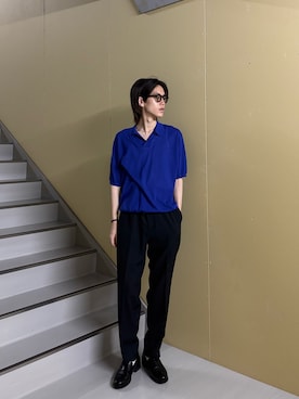 「NOLLEY’S（ノーリーズ）のアイテム」を使った、やまだ りさん（メンズ・173cm）の夏コーディネート