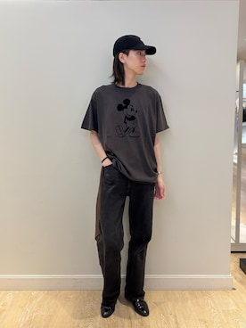 「DANTON（ダントン）のアイテム（帽子）」を使った、やまだ りさん（メンズ・173cm）の夏コーディネート