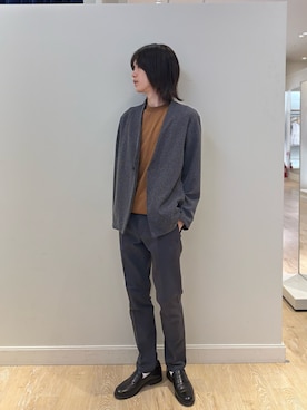 「アイテム（ノーカラージャケット）」を使った、やまだ りさん（メンズ・173cm・20代）の夏コーディネート