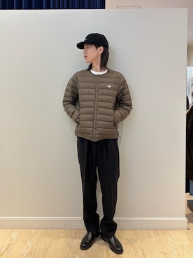 「アイテム（ダウンジャケット/コート）」を使った、やまだ りさん（メンズ・173cm・20代）の秋コーディネート