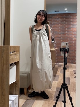 「CPCM（シーピーシーエム）のアイテム（ワンピース/ドレス）」を使った、tmktomokaさん（レディース・154cm）の夏コーディネート