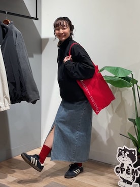 「Reebok（リーボック）のアイテム（ジャケット/アウター）」を使った、tmktomokaさん（レディース・154cm）の秋コーディネート