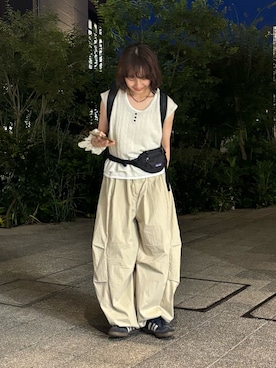 「CPCM（シーピーシーエム）のアイテム」を使った、tmktomokaさん（レディース・154cm）の夏コーディネート