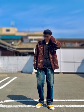 「CALEE（キャリー）のアイテム（帽子）」を使った、HEY!HEY!さん（メンズ・183cm）の春コーディネート
