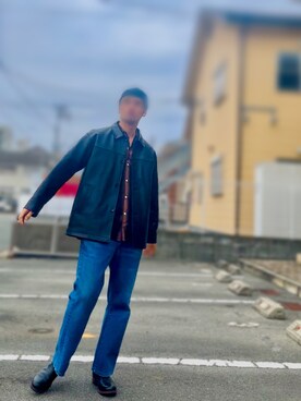 「schott（ショット）のアイテム（その他アウター）」を使った、HEY!HEY!さん（メンズ・183cm）の春コーディネート