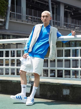 「スタッフコーデ」｜「アイテム（ナイロンジャケット）」を使った、MLさん（メンズ・180cm）の夏コーディネート