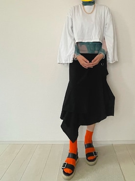 「オリエンタルトラフィック」｜「アイテム（アクセサリー）」を使った、UK.Yoさん（レディース・164cm）の春コーディネート