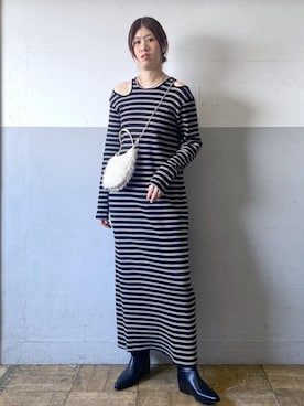 「晴雨兼用」｜HIKARIさん（レディース・167cm）の秋コーディネート
