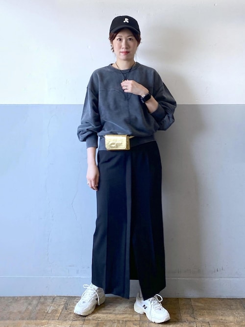 サステナブル・WEB限定】ウォッシュラインスウェット（スウェット