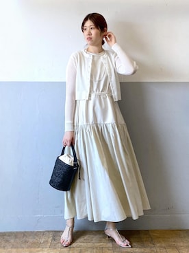 ライフワーク 女性) グリッター テープ スリーブレス ワンピース CLEARANCE-SALE 異素材袖 ギャザースリーブ ワンピース le reve