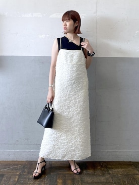「ロング」｜「アイテム（タンクトップ）」を使った、HIKARIさん（レディース・167cm）の夏コーディネート