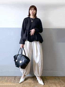 「ダンボール素材」｜HIKARIさん（レディース・167cm）の冬コーディネート