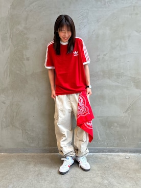 「アイテム（その他パンツ）」を使った、STさん（レディース・159cm）の夏コーディネート