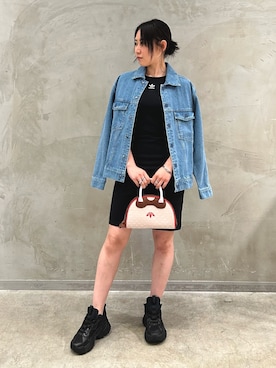 「サッチェルバッグ」｜STさん（レディース・159cm）の春コーディネート