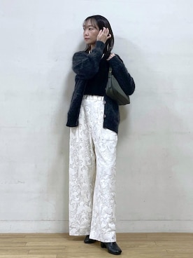 「アイテム（カーディガン/ボレロ）」を使った、asさん（レディース・164cm・40代）の冬コーディネート