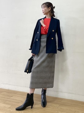 「アイテム（テーラードジャケット）」を使った、asさん（レディース・164cm・40代）の秋コーディネート