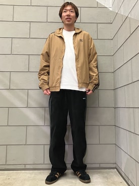 「アイテム（ナイロンジャケット）」を使った、AMさん（メンズ・175cm）の秋コーディネート