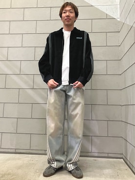 「adidas originals」｜「アイテム（ブルゾン）」を使った、AMさん（メンズ・175cm）の秋コーディネート
