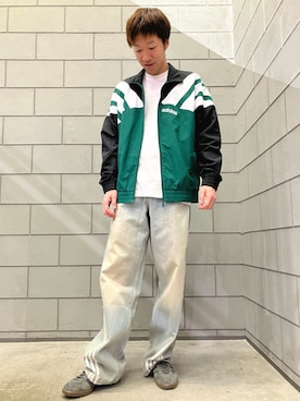 「アイテム（ジャージ）」を使った、AMさん（メンズ・175cm）の秋コーディネート