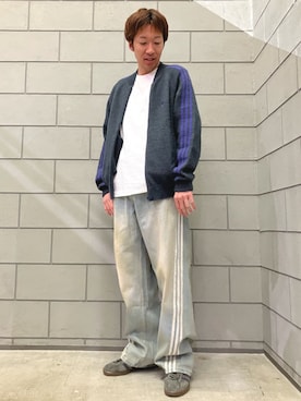 「アイテム（ジャージ）」を使った、AMさん（メンズ・175cm）の秋コーディネート