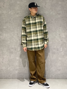 「秋のシャツ着こなし術」｜たいようさん（メンズ・170cm）の秋コーディネート