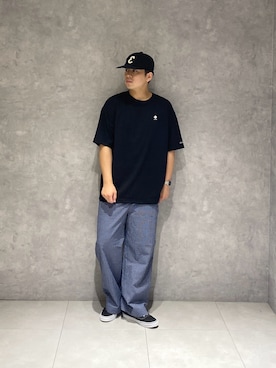 「EKAL（エカル）のアイテム」を使った、たいようさん（メンズ・170cm）の夏コーディネート