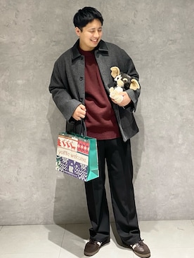 「アイテム（カバーオール）」を使った、たいようさん（メンズ・170cm）の冬コーディネート