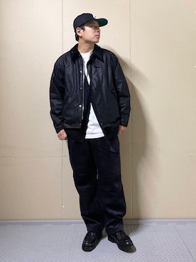 「Barbour（バブアー）のアイテム（ジャケット/アウター）」を使った、たいようさん（メンズ・170cm）の秋コーディネート