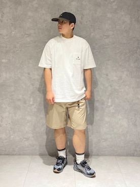 「snowpeak」｜たいようさん（メンズ・170cm）の夏コーディネート