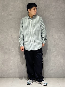 「ストライプ」｜たいようさん（メンズ・170cm）の秋コーディネート